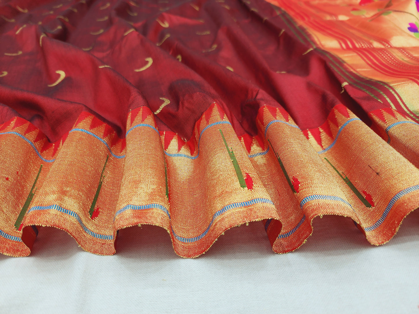 Single Muniya Brocade Paithani