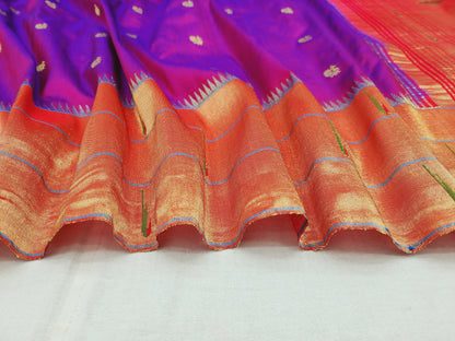 Triple Muniya Brocade Paithani