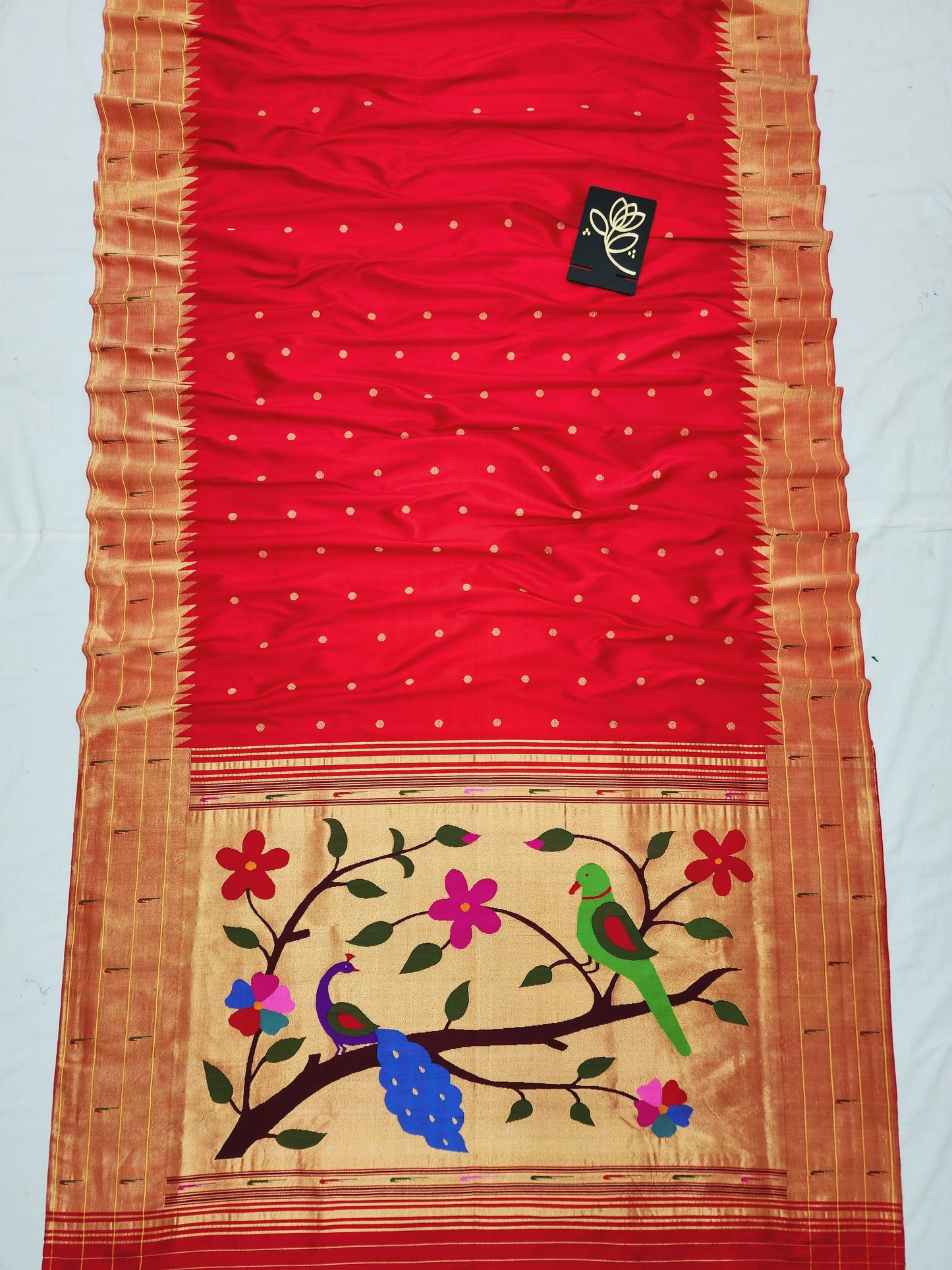 Triple Muniya Brocade Paithani
