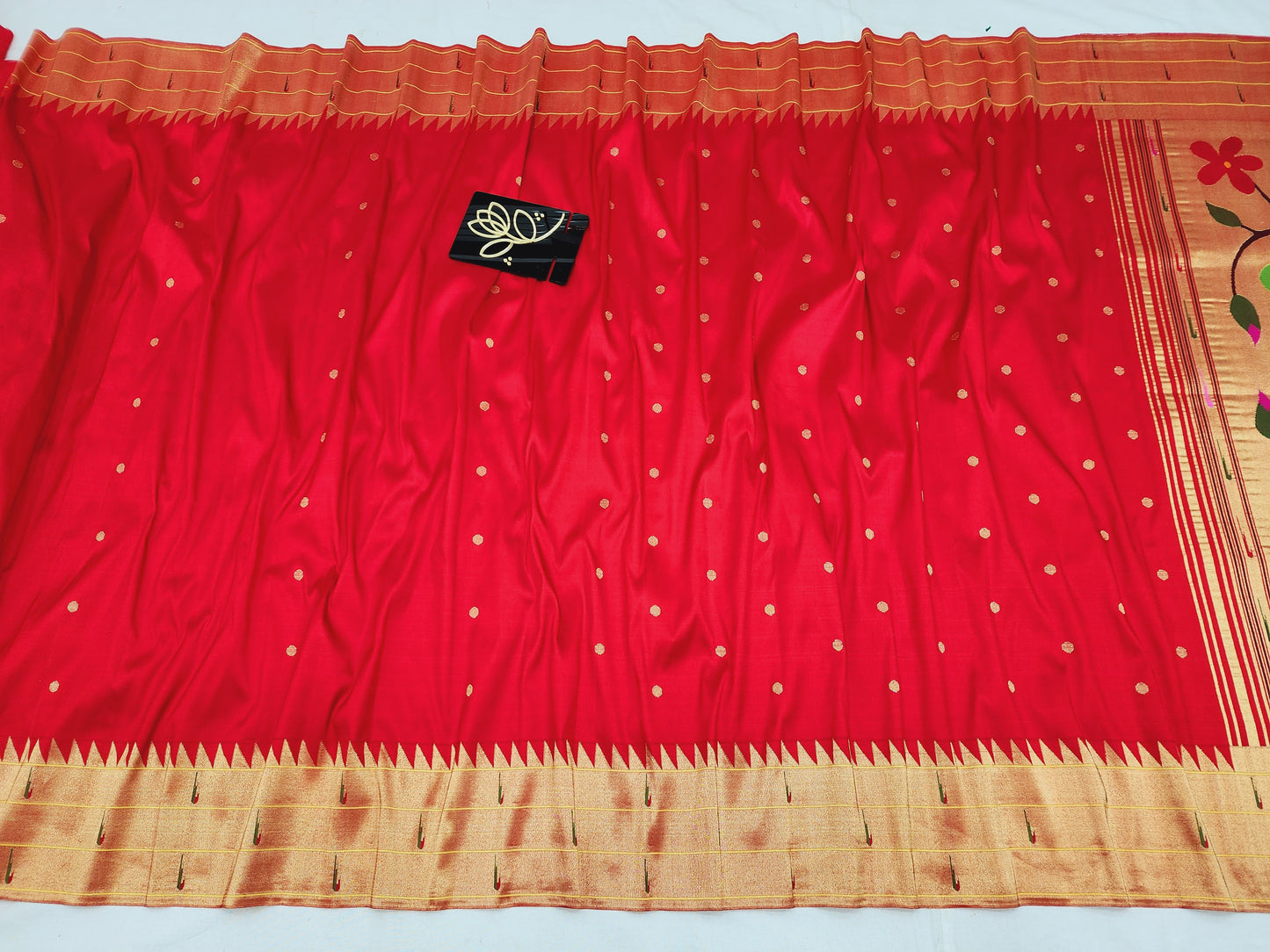 Triple Muniya Brocade Paithani