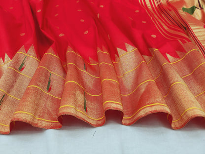Triple Muniya Brocade Paithani
