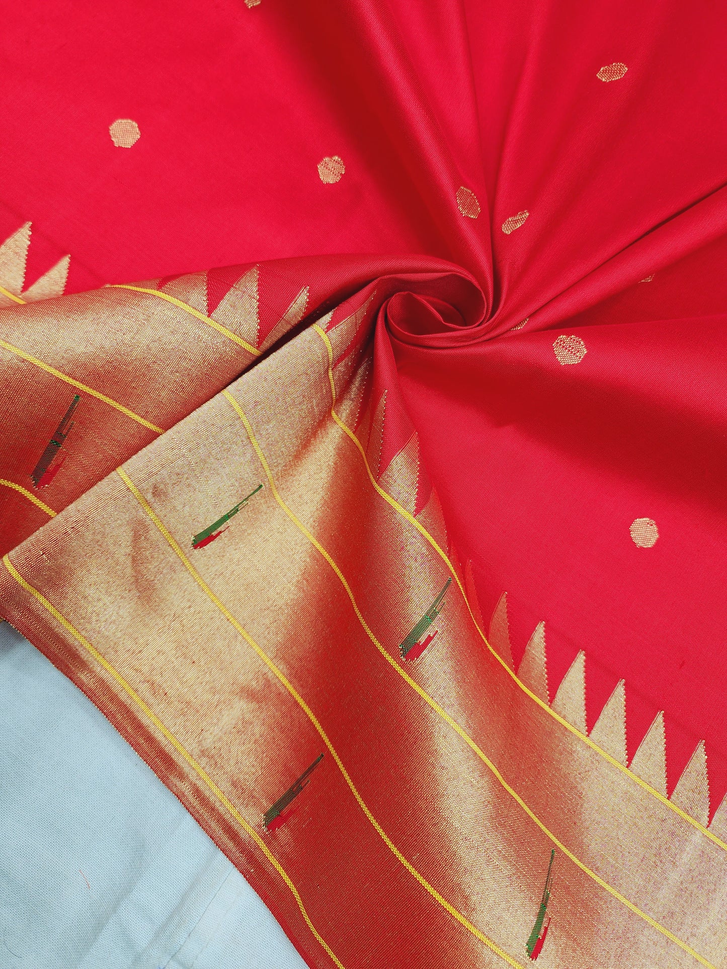Triple Muniya Brocade Paithani