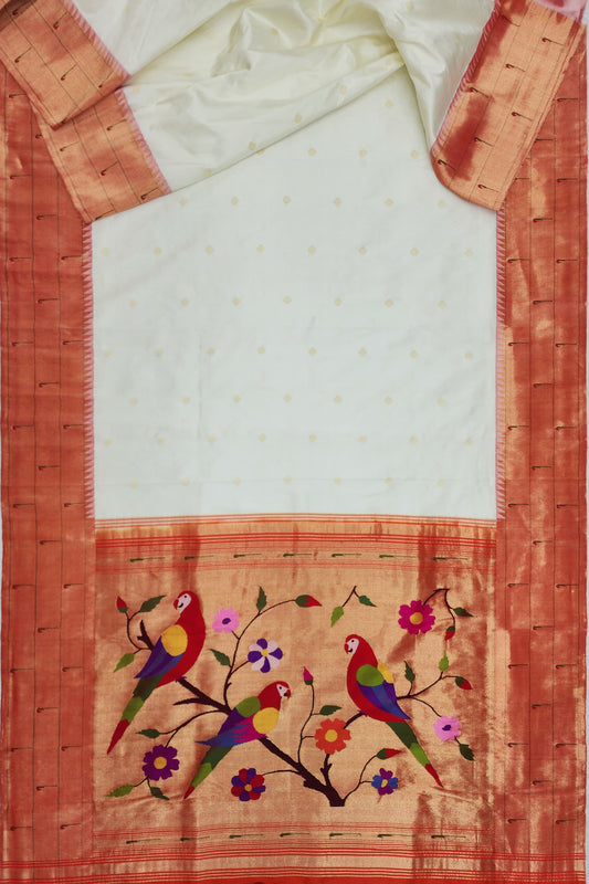 Triple Muniya Brocade Paithani
