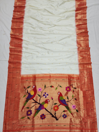 Triple Muniya Brocade Paithani