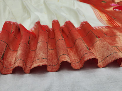 Triple Muniya Brocade Paithani