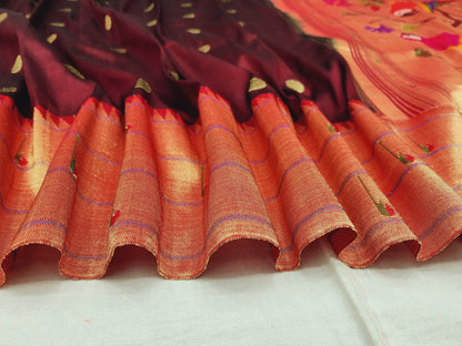 Triple Muniya Brocade Paithani