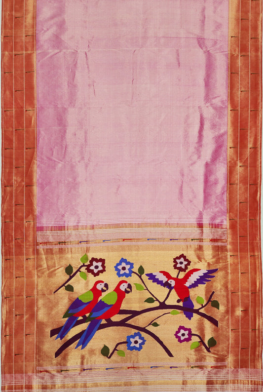 Triple Muniya Brocade Paithani