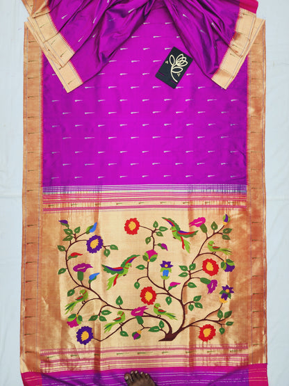 Single Muniya Brocade Paithani