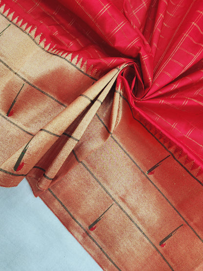 Triple Muniya Brocade Paithani
