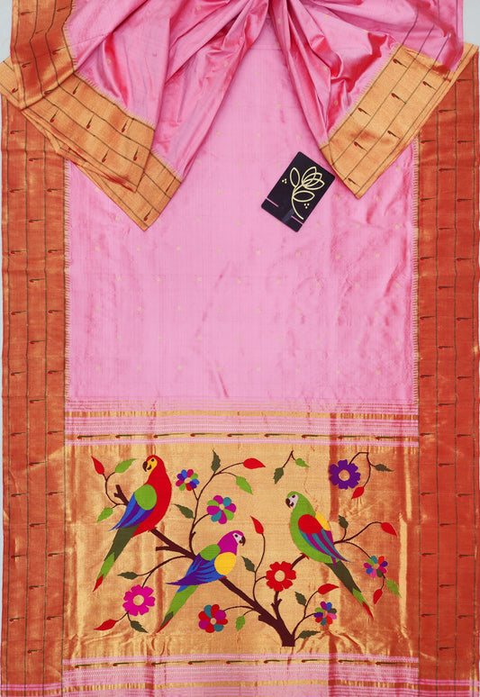 Triple Muniya Brocade Paithani