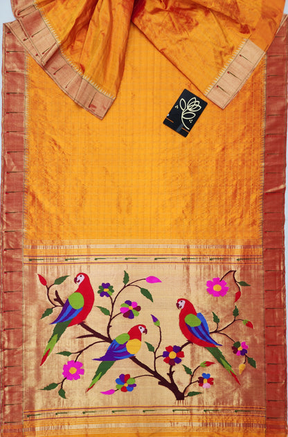 Single Muniya Brocade Paithani
