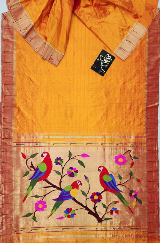 Single Muniya Brocade Paithani