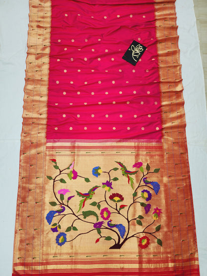 Triple Muniya Brocade Paithani