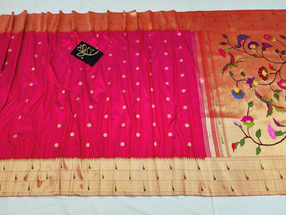Triple Muniya Brocade Paithani