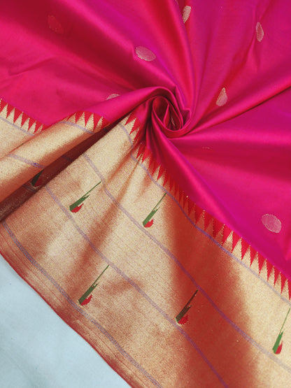 Triple Muniya Brocade Paithani