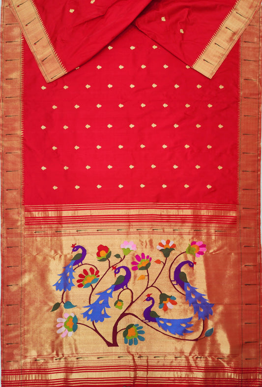 Single Muniya Brocade Paithani