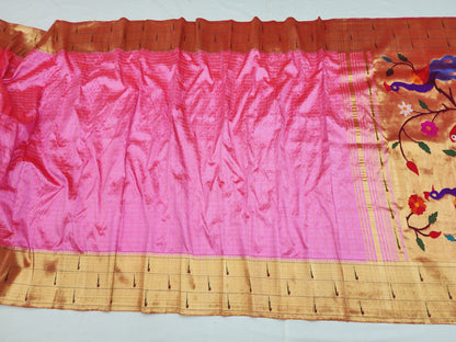 Triple Muniya Brocade Paithani