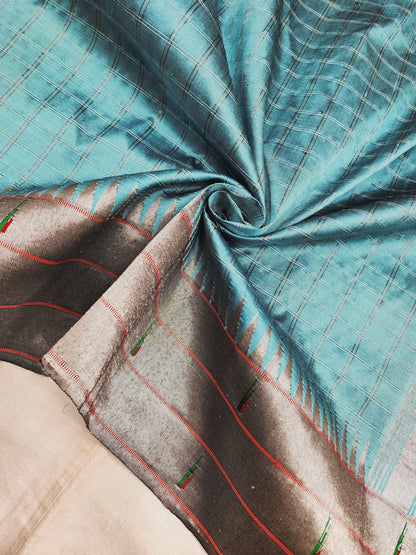 Triple Muniya Brocade Paithani