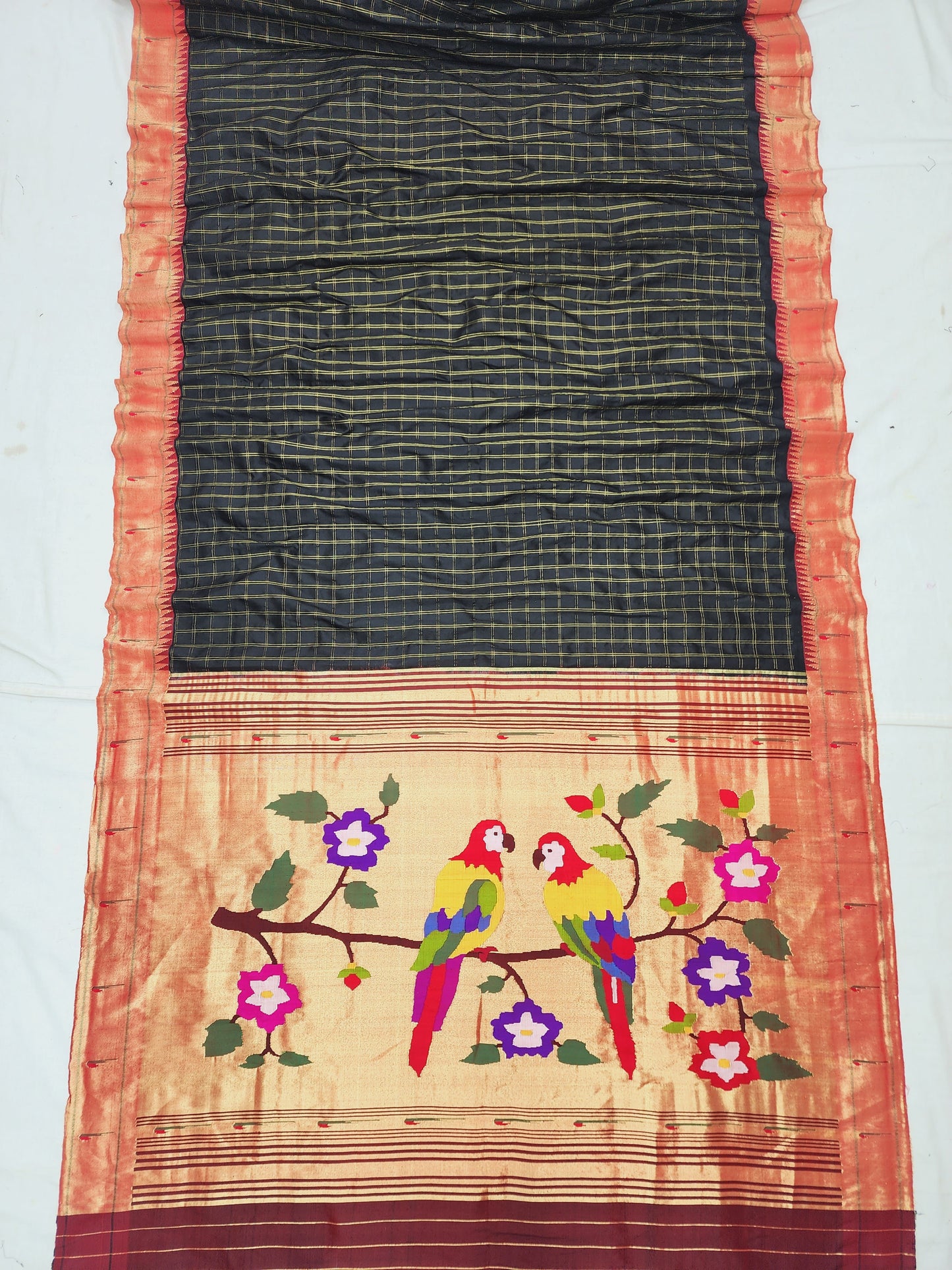 Single Muniya Brocade Paithani