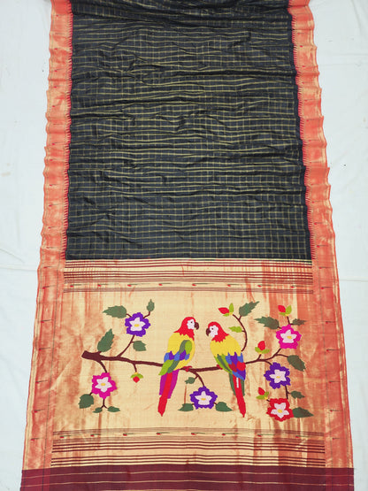 Single Muniya Brocade Paithani