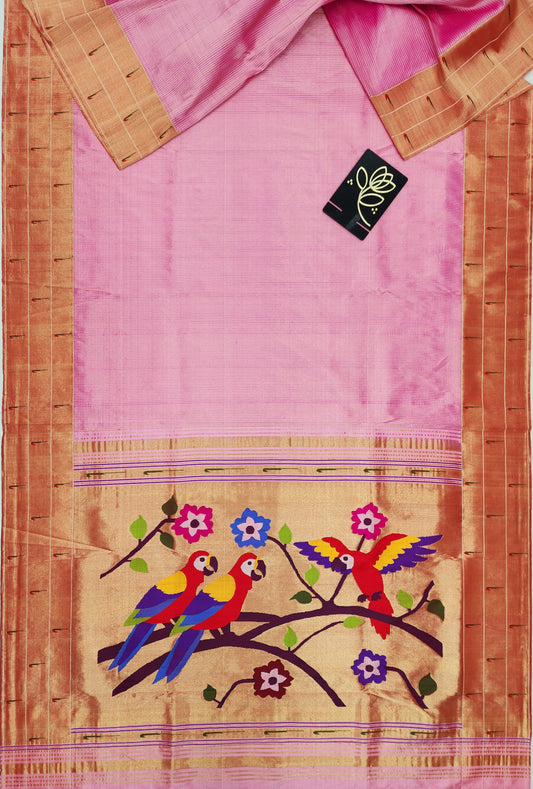Triple Muniya Brocade Paithani
