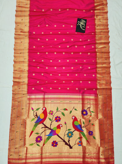 Triple Muniya Brocade Paithani