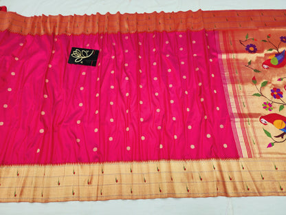 Triple Muniya Brocade Paithani