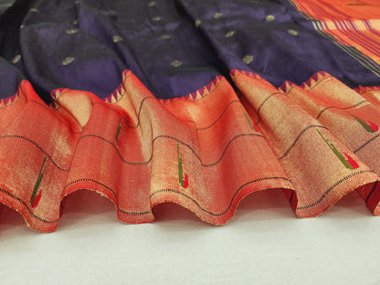 Triple Muniya Brocade Paithani