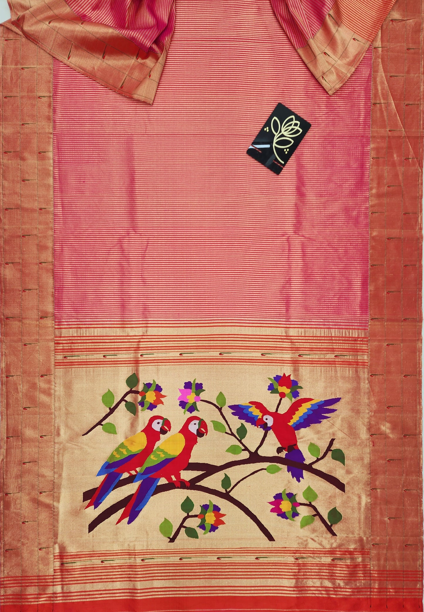 Triple Muniya Brocade Paithani
