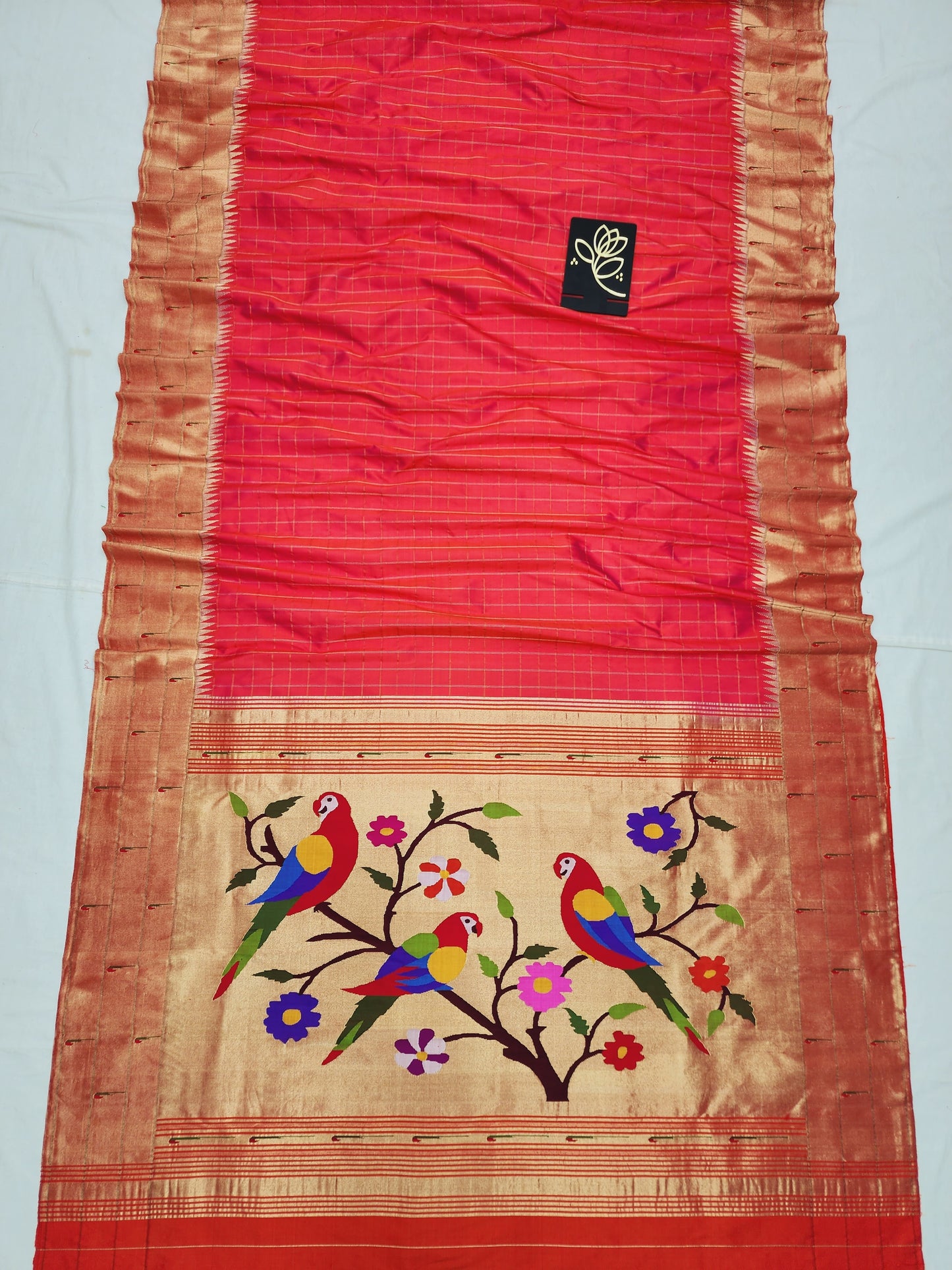 Triple Muniya Brocade Paithani