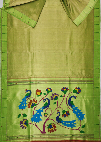 Single Muniya Brocade Paithani