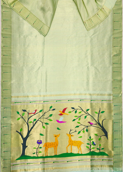 Single Muniya Brocade Paithani