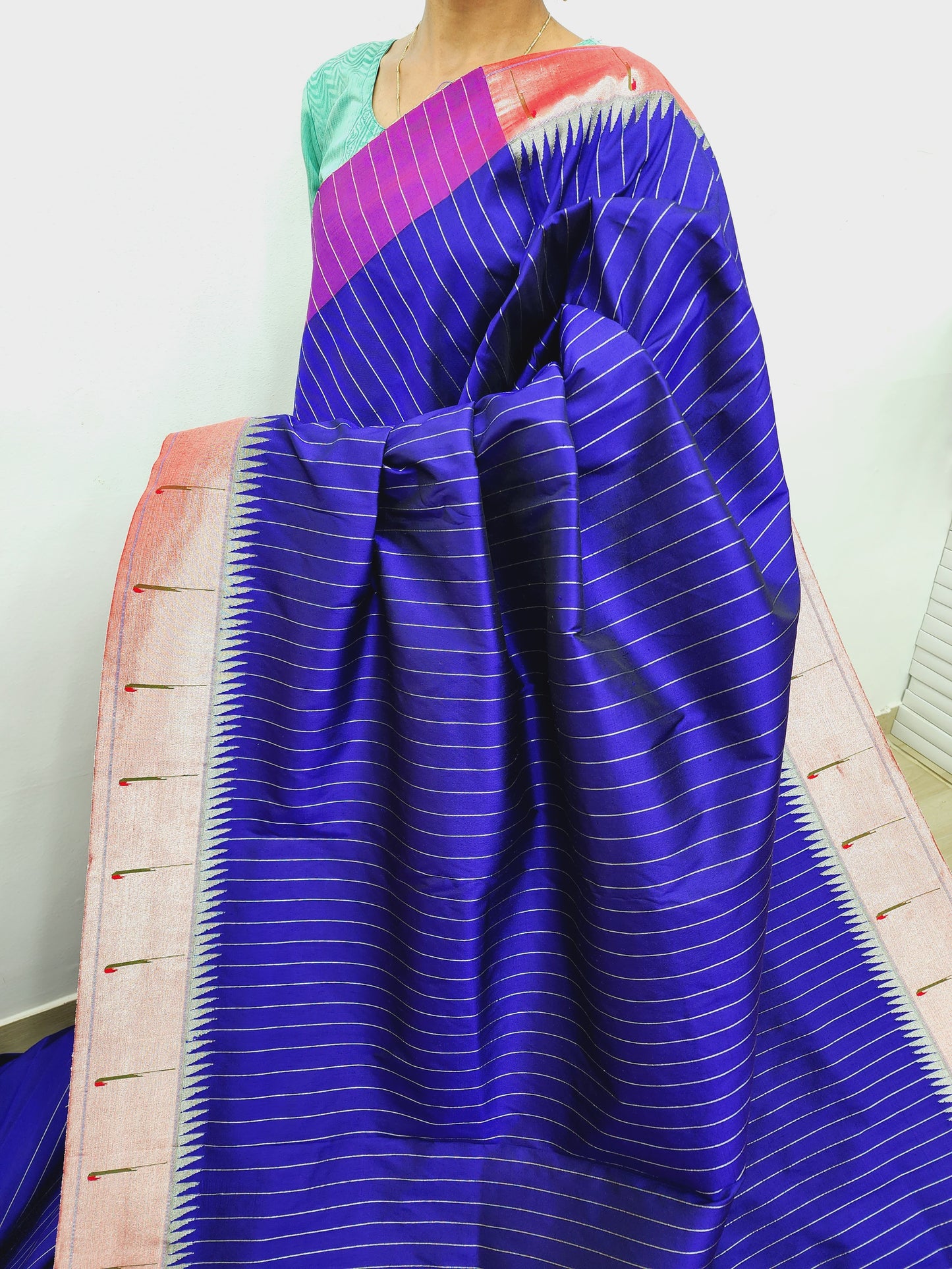 Single Muniya Brocade Paithani