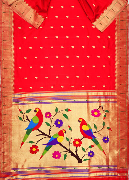 Single Muniya Brocade Paithani