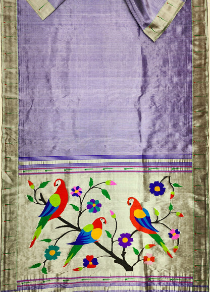 Single Muniya Brocade Paithani