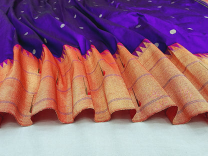 Triple Muniya Brocade Paithani