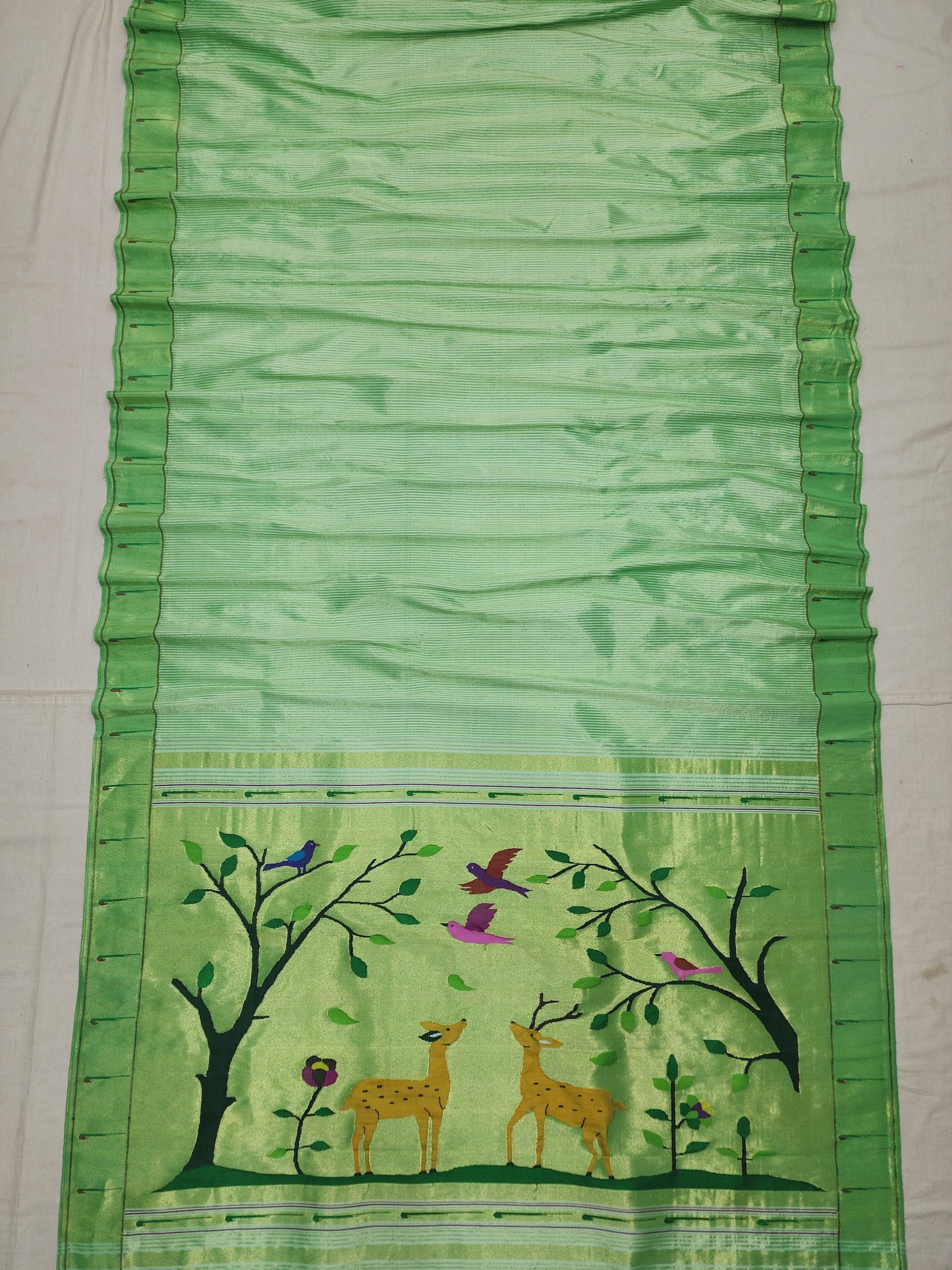 Single Muniya Brocade Paithani