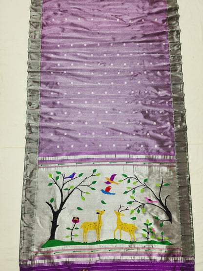 Single Muniya Brocade Paithani